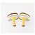 LOUIS VUITTON Schuhe Leder Canvas 2 Set Silber Weiß LV Auth th6500 - Ansicht 3