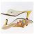 LOUIS VUITTON Schuhe Leder Canvas 2 Set Silber Weiß LV Auth th6500 - Ansicht 4