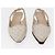 LOUIS VUITTON Schuhe Leder Canvas 2 Set Silber Weiß LV Auth th6500 - Ansicht 8