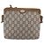 Borsa a Spalla GUCCI GG Plus Supreme in Pelle PVC Beige Oro Auth 150999 D'oro - vista 2