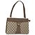 Gucci Borsa Tote GG Supreme in PVC Beige Oro Auth BA8621 D'oro