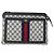 GUCCI GG Supreme Sherry Line Schultertasche PVC Rot Marine 41 02 013 Auth am9899 Marineblau - Ansicht 13