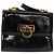Borsa a Spalla Gancini Salvatore Ferragamo Smalto Nero Oro Auth kk580 D'oro - vista 13