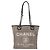 CHANEL Deauville Kette Tote Tasche aus Canvas Grau Silber CC Auth bs31505 - Ansicht 13
