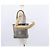 CHANEL Deauville Kette Tote Tasche aus Canvas Grau Silber CC Auth bs31505 - Ansicht 23