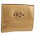 Portafoglio in pelle Gancini Salvatore Ferragamo Oro Auth am10043V D'oro