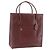 Cartier Tote Bag aus Leder Bordeaux Gold Auth mr1623
