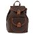 Céline CELINE Macadam Canvas Backpack PVC Leather Brown Auth BA6723 - view 13