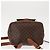 Céline CELINE Macadam Canvas Backpack PVC Leather Brown Auth BA6723 - view 5