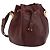 Cartier Bolso de hombro Must Line de cuero burdeos dorado Auth BA7014