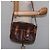 Céline Borsa a spalla circolare in tela Macadam CELINE in pelle PVC marrone oro Auth 147994 D'oro - vista 26