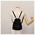 Zaino in pelle scamosciata nera GUCCI Bamboo Auth BA6791 Nero - vista 25