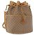 Gucci Borsa a Spalla Micro GG Supreme PVC Beige Oro 001 904 0791 Auth BA6122 D'oro