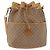 Gucci Borsa a Spalla Micro GG Supreme PVC Beige Oro 001 904 0791 Auth BA6122 D'oro - vista 13