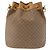 Gucci Borsa a Spalla Micro GG Supreme PVC Beige Oro 001 904 0791 Auth BA6122 D'oro - vista 2
