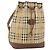 Autre Marque Borsa a Spalla Burberrys Nova Check PVC Beige Oro Auth bs29124 D'oro
