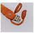 Hermès HERMES Suspensórios Cinto Lona Couro 2Set Laranja Auth bs29192 - vista 10