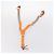 Hermès HERMES Suspensórios Cinto Lona Couro 2Set Laranja Auth bs29192 - vista 9