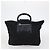 Bolsa Salvatore Ferragamo em couro e lona 4 peças bege preto marinho Auth bs29564 Azul marinho - vista 2