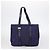 Bolsa Salvatore Ferragamo em couro e lona 4 peças bege preto marinho Auth bs29564 Azul marinho - vista 7
