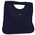 Céline Borsa a mano Celine C Sulky in tela blu navy Auth BA6229