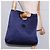 Céline Borsa a mano Celine C Sulky in tela blu navy Auth BA6229 - vista 19