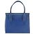 Bolsa MCM de couro azul e dourado Auth BA6222 - vista 2