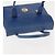 Bolsa MCM de couro azul e dourado Auth BA6222 - vista 6