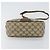 Borsa a Spalla Gucci GG Supreme Web Sherry Line Beige Oro 89 02 032 Auth bs29622 D'oro - vista 5