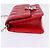 Borsa a Spalla Canage Chain Christian Dior Smalto Rosso Argento Auth 144835 - vista 3