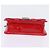Borsa a Spalla Canage Chain Christian Dior Smalto Rosso Argento Auth 144835 - vista 5