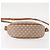 Céline Borsa a Spalla in Tela Macadam CELINE PVC Beige Oro Auth 144212 D'oro - vista 5
