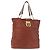 Chloé Borsa Tote in Pelle Marrone Oro Auth bs29573 D'oro