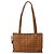 Borsa a Spalla MCM Logogram Vicetos in Pelle PVC Marrone Oro Auth am9099 D'oro - vista 2