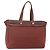Hermès HERMES Herbag Cabas GM Borsa Tote Tela Pelle Marrone Oro Auth bs29683 D'oro