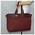 Hermès HERMES Herbag Cabas GM Borsa Tote Tela Pelle Marrone Oro Auth bs29683 D'oro - vista 19