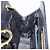Borsa a spalla in pelle Gancini Chain di Salvatore Ferragamo Nero Oro Auth 143759 - vista 18
