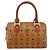 Borsa MCM Logogram Vicetos in pelle PVC marrone oro Auth am9103 D'oro - vista 13