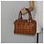 Borsa MCM Logogram Vicetos in pelle PVC marrone oro Auth am9103 D'oro - vista 23