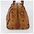 Borsa MCM Logogram Vicetos in pelle PVC marrone oro Auth am9103 D'oro - vista 4