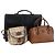 Autre Marque Borsa a Spalla Burberrys Nova Check in Pelle 3 Set Beige Marrone Nero Auth BA5851