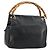 Borsa a mano in pelle Gucci Bamboo nera e oro 000 2865 0575 Auth 143348 Nero D'oro