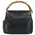 Borsa a mano in pelle Gucci Bamboo nera e oro 000 2865 0575 Auth 143348 Nero D'oro - vista 13