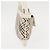 Borsa a Spalla Nova Check in Tela e Pelle Bianca Argento Auth BA6464 di BURBERRY Bianco - vista 4
