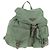 Mochila PRADA de nylon verde plata auténtica 143502