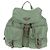 Mochila PRADA de nylon verde plata auténtica 143502 - vista 13