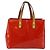 LOUIS VUITTON Monogram Vernis Reade PM Borsa a Mano Rossa M91088 LV Auth 145683 Rosso - vista 2