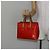 LOUIS VUITTON Monogram Vernis Reade PM Borsa a Mano Rossa M91088 LV Auth 145683 Rosso - vista 24