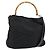 Borsa a mano in nylon Gucci Bamboo 2 in 1 Nero Argento 001 2404 1577 Auth gh771