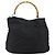 Borsa a mano in nylon Gucci Bamboo 2 in 1 Nero Argento 001 2404 1577 Auth gh771 - vista 2